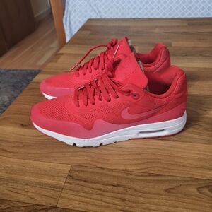 Nike Air Max 1 Ultra Moire Hot Lava Wmn Sneaker Shoes Orange Synthetic Lace Up 8
